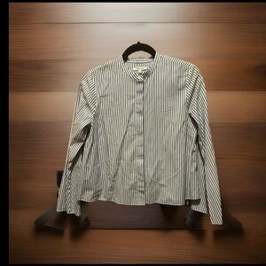 Madewell Women’s Blue Striped Top Bell Sleeves Size S‎
